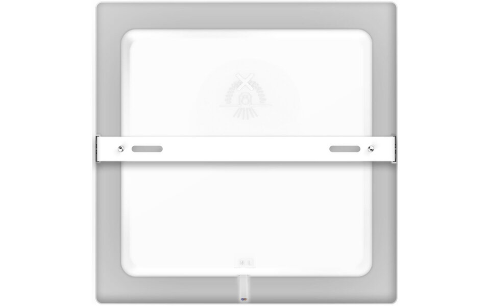 HLW LED LED Downlight Pro - Aigi Trinko - Surface Mounted Square 18W - Warm White 3000K - Matte White - Plastic