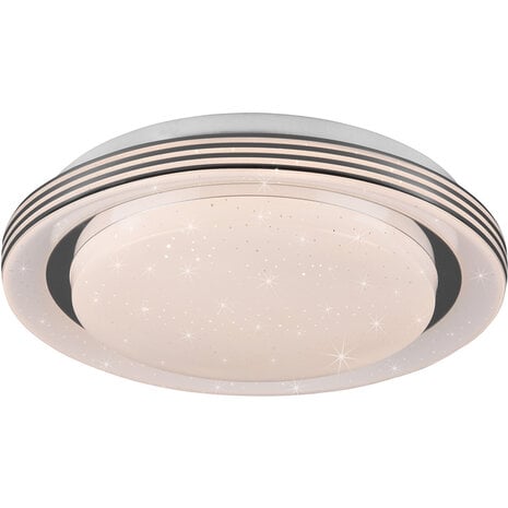 LED Plafondlamp - Plafondverlichting - Trion Atras - 10.5W - Aanpasbare Kleur - Afstandsbediening - Dimbaar - Sterlicht - Rond - Mat Wit - Kunststof LED Plafondlamp - Plafondverlichting - Trion Atras - 10.5W - Aanpasbare Kleur - Afstandsbediening - Dimbaar - Sterlicht - Rond - Mat Wit - Kunststof