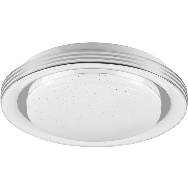HLW LED LED Ceiling Lamp - Ceiling Lighting - Trion Atras - 10.5W - Adjustable Color - Remote Control - Dimmable - Star Light - Round - Matte White - Plastic