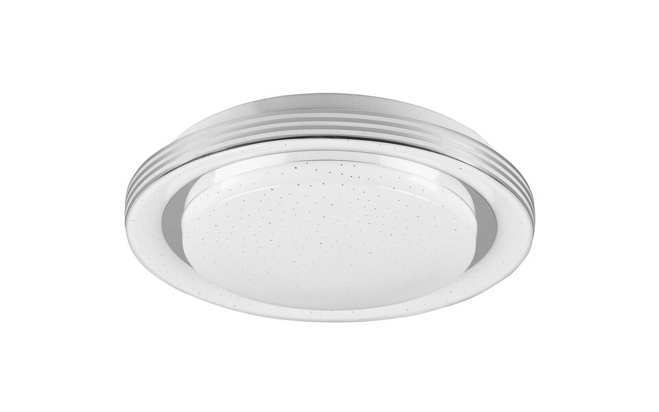 HLW LED LED Plafondlamp - Plafondverlichting - Trion Atras - 10.5W - Aanpasbare Kleur - Afstandsbediening - Dimbaar - Sterlicht - Rond - Mat Wit - Kunststof