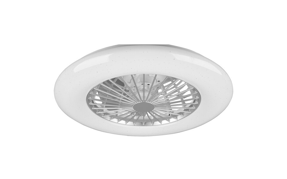 HLW LED LED Plafondlamp met Ventilator - Plafondventilator - Trion Romina - 39W - Aanpasbare Kleur - Afstandsbediening - RGBW - Dimbaar - Rond - Mat Titaan - Kunststof HLW LED LED Plafondlamp met Ventilator - Plafondventilator - Trion Romina - 39W - Aanpasbare Kleur - Afstandsbediening - RGBW - Dimbaar - Rond - Mat Titaan - Kunststof
