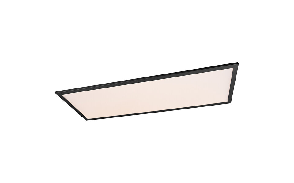 HLW LED LED Plafondlamp - Plafondverlichting - Trion Tirus - 34W - Aanpasbare Kleur - Afstandsbediening - Dimbaar - Rechthoek - Mat Zwart - Aluminium HLW LED LED Plafondlamp - Plafondverlichting - Trion Tirus - 34W - Aanpasbare Kleur - Afstandsbediening - Dimbaar - Rechthoek - Mat Zwart - Aluminium