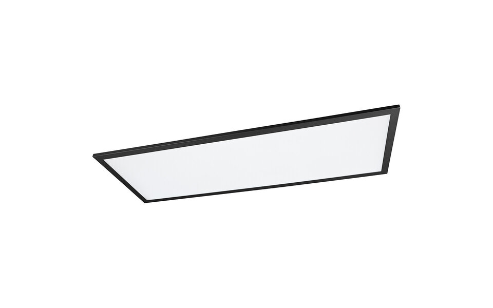 HLW LED LED Ceiling Light - Ceiling Lighting - Trion Tirus - 34W - Adjustable Color - Remote Control - Dimmable - Rectangular - Matte Black - Aluminum