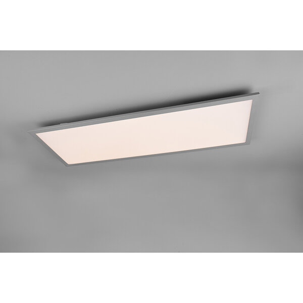 HLW LED LED Plafondlamp - Plafondverlichting - Trion Tirus - 34W - Aanpasbare Kleur - Afstandsbediening - Dimbaar - Rechthoek - Mat Titaan - Aluminium HLW LED LED Plafondlamp - Plafondverlichting - Trion Tirus - 34W - Aanpasbare Kleur - Afstandsbediening - Dimbaar - Rechthoek - Mat Titaan - Aluminium