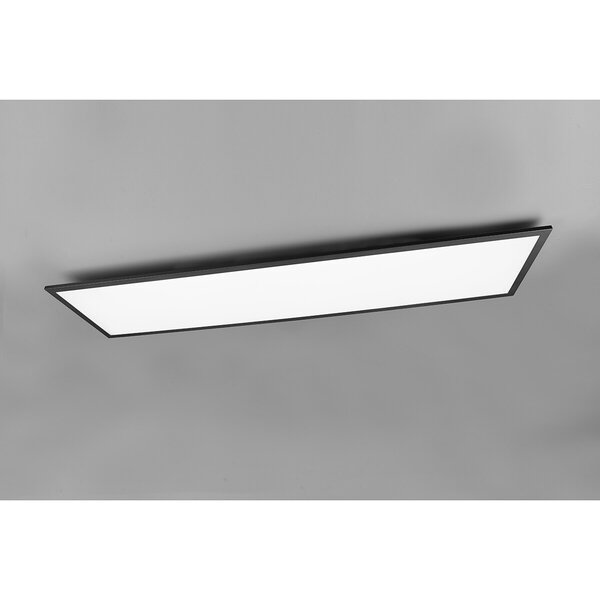 HLW LED LED Plafondlamp - Plafondverlichting - Trion Tirus XL - 34W - Aanpasbare Kleur - Afstandsbediening - Dimbaar - Rechthoek - Mat Zwart - Aluminium HLW LED LED Plafondlamp - Plafondverlichting - Trion Tirus XL - 34W - Aanpasbare Kleur - Afstandsbediening - Dimbaar - Rechthoek - Mat Zwart - Aluminium