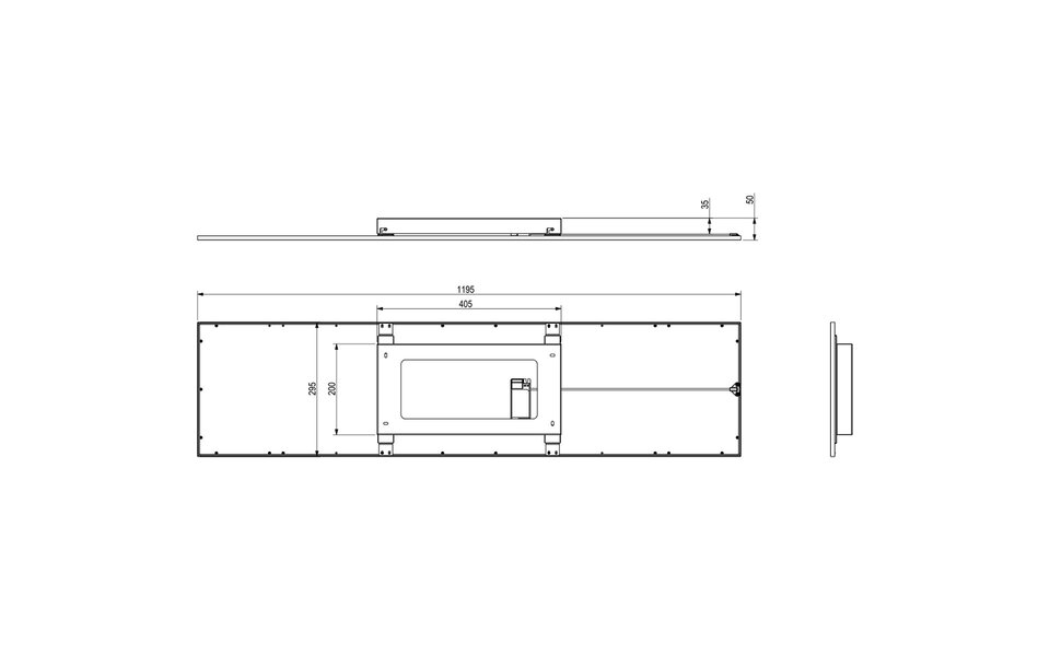 HLW LED LED Ceiling Light - Ceiling Lighting - Trion Tirus XL - 34W - Adjustable Color - Remote Control - Dimmable - Rectangle - Matte Black - Aluminum