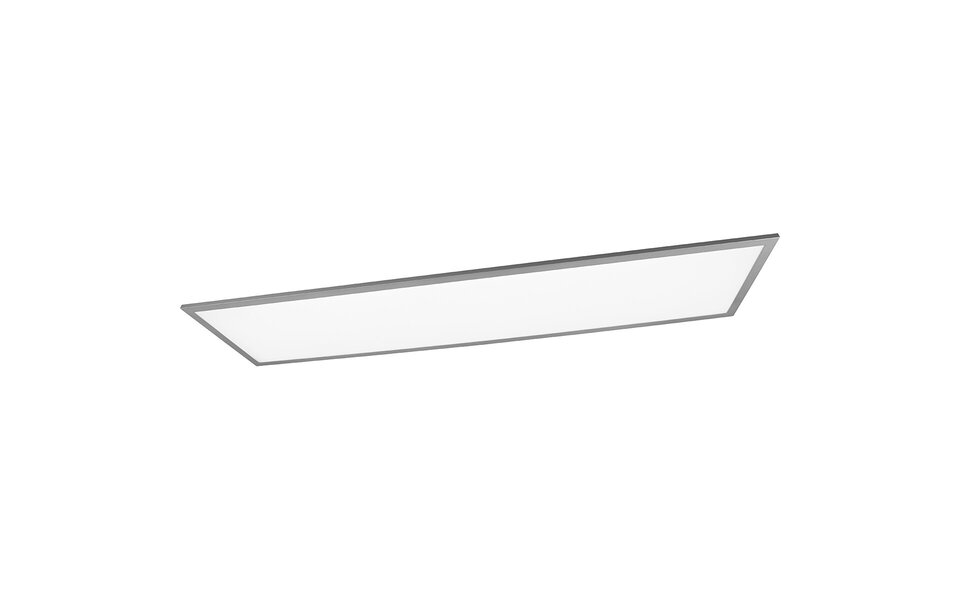 HLW LED LED Plafondlamp - Plafondverlichting - Trion Tirus XL - 34W - Aanpasbare Kleur - Afstandsbediening - Dimbaar - Rechthoek - Mat Titaan - Aluminium