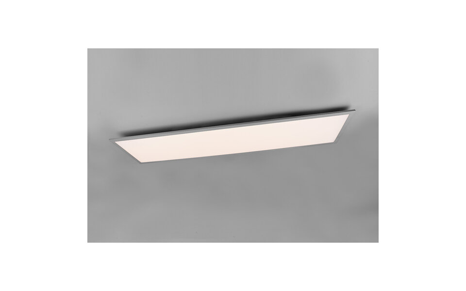 HLW LED LED Ceiling Lamp - Ceiling Lighting - Trion Tirus XL - 34W - Adjustable Color - Remote Control - Dimmable - Rectangle - Matte Titanium - Aluminum HLW LED LED Ceiling Lamp - Ceiling Lighting - Trion Tirus XL - 34W - Adjustable Color - Remote Control - Dimmable - Rectangle - Matte Titanium - Aluminum