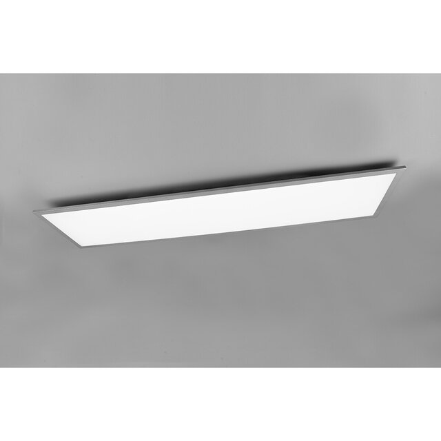 HLW LED LED Ceiling Lamp - Ceiling Lighting - Trion Tirus XL - 34W - Adjustable Color - Remote Control - Dimmable - Rectangle - Matte Titanium - Aluminum HLW LED LED Ceiling Lamp - Ceiling Lighting - Trion Tirus XL - 34W - Adjustable Color - Remote Control - Dimmable - Rectangle - Matte Titanium - Aluminum