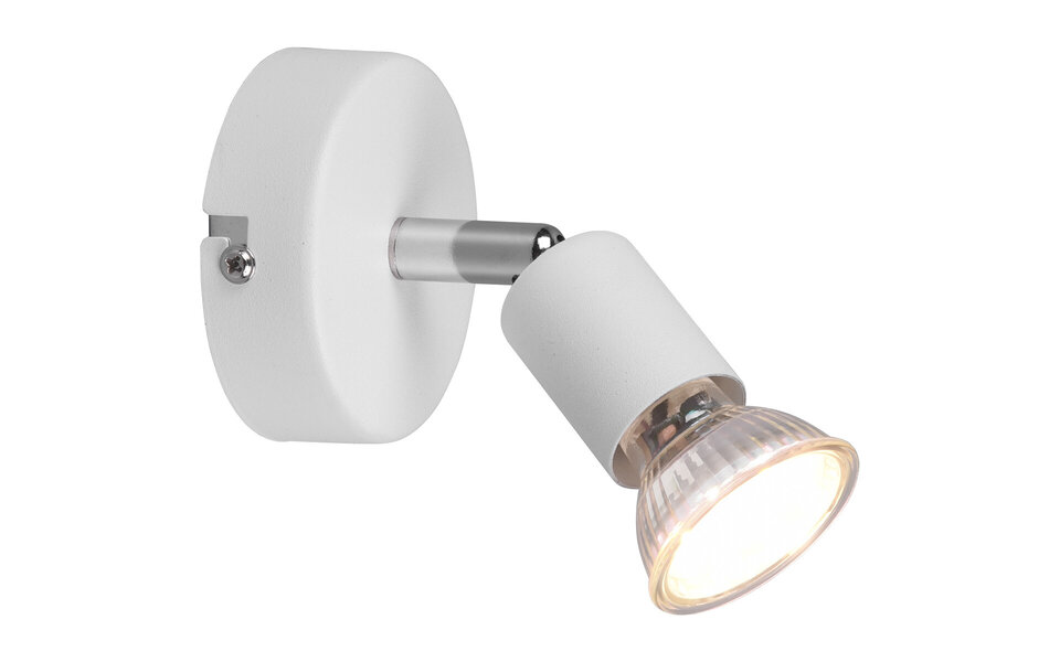 HLW LED LED Wandspot - Trion Pamo - GU10 Fitting - 1-lichts - Rond - Mat Wit - Aluminium HLW LED LED Wandspot - Trion Pamo - GU10 Fitting - 1-lichts - Rond - Mat Wit - Aluminium