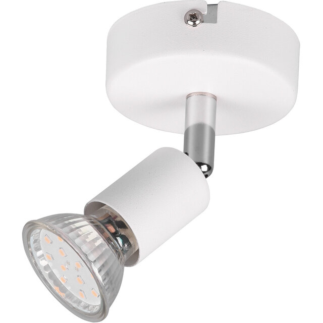 HLW LED LED Wandspot - Trion Pamo - GU10 Fitting - 1-lichts - Rond - Mat Wit - Aluminium HLW LED LED Wandspot - Trion Pamo - GU10 Fitting - 1-lichts - Rond - Mat Wit - Aluminium