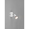 HLW LED LED Wall Spotlight - Trion Pamo - GU10 Fitting - 1-light - Round - Matte White - Aluminum