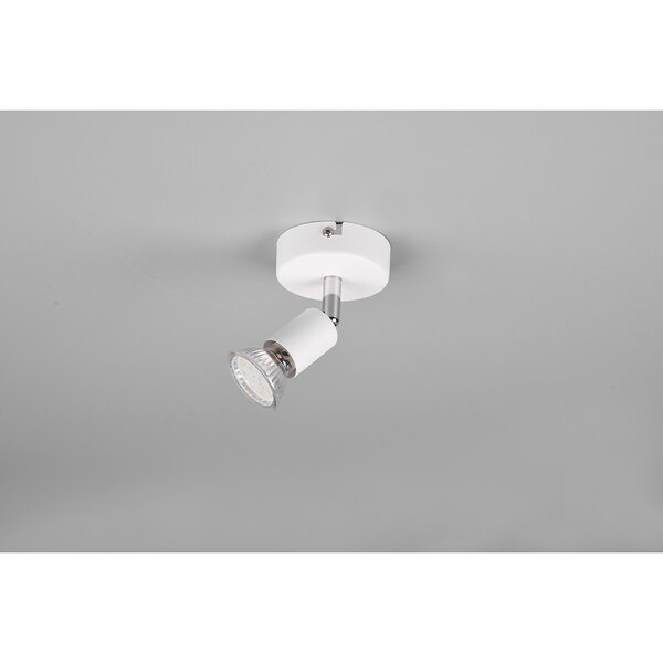 HLW LED LED Wandspot - Trion Pamo - GU10 Fitting - 1-lichts - Rond - Mat Wit - Aluminium HLW LED LED Wandspot - Trion Pamo - GU10 Fitting - 1-lichts - Rond - Mat Wit - Aluminium