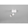 HLW LED LED Wall Spotlight - Trion Pamo - GU10 Fitting - 1-light - Round - Matte White - Aluminum