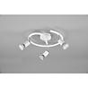HLW LED LED Ceiling Spotlight - Trion Pamo - GU10 Fitting - 3-light - Round - Matte White - Aluminum