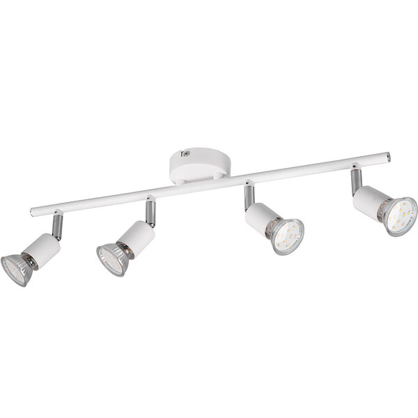 HLW LED LED Plafondspot - Trion Pamo - GU10 Fitting - 4-lichts - Rond - Mat Wit - Aluminium HLW LED LED Plafondspot - Trion Pamo - GU10 Fitting - 4-lichts - Rond - Mat Wit - Aluminium