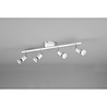 HLW LED LED Ceiling Spotlight - Trion Pamo - GU10 Fitting - 4-light - Round - Matte White - Aluminum
