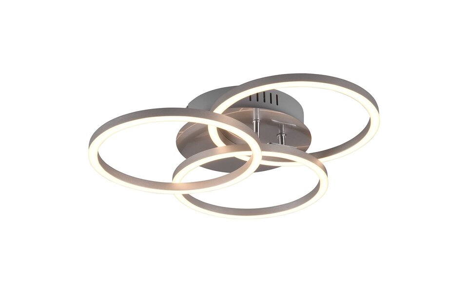 HLW LED LED Ceiling Lamp - Ceiling Lighting - Trion Corcol - 27W - Adjustable Color - Round - Matte Nickel - Aluminum