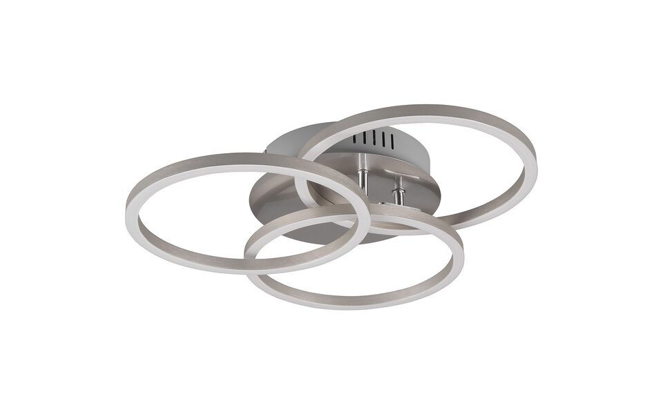 HLW LED LED Ceiling Lamp - Ceiling Lighting - Trion Corcol - 27W - Adjustable Color - Round - Matte Nickel - Aluminum