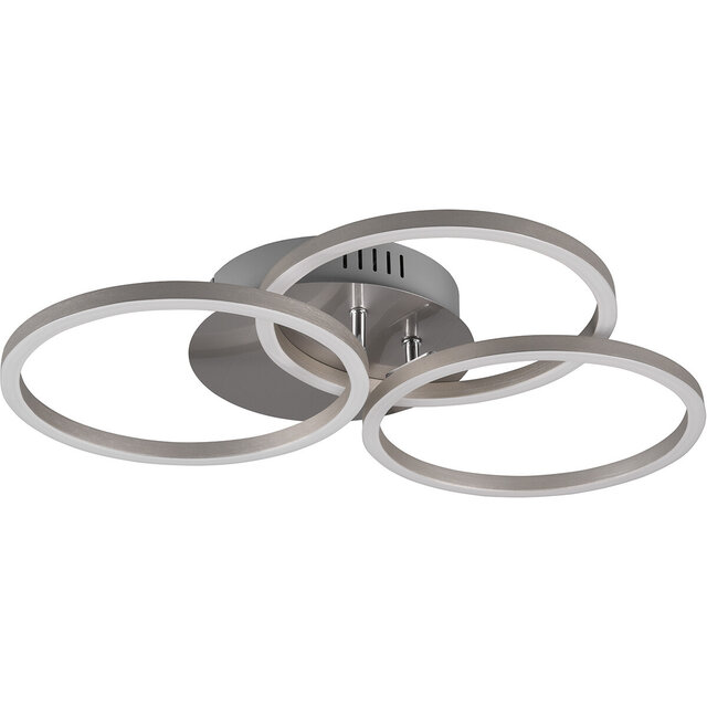 HLW LED LED Ceiling Lamp - Ceiling Lighting - Trion Corcol - 27W - Adjustable Color - Round - Matte Nickel - Aluminum