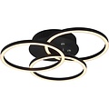 LED Ceiling Lamp - Ceiling Lighting - Trion Corcol - 27W - Adjustable Color - Round - Matte Black - Aluminum