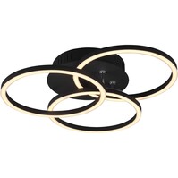 LED Ceiling Lamp Trion Corcol Matte Black – Dimmable 27W