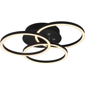 LED Plafondlamp Trion Corcol Mat Zwart – Dimbaar 27W LED Plafondlamp Trion Corcol Mat Zwart – Dimbaar 27W