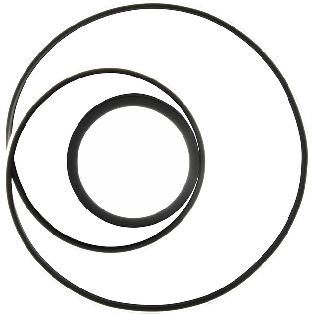 HLW LED LED Ceiling Light - Ceiling Lighting - Trion Yivon - 56W - Adjustable Color - Remote Control - Dimmable - Round - Matte Black - Aluminum