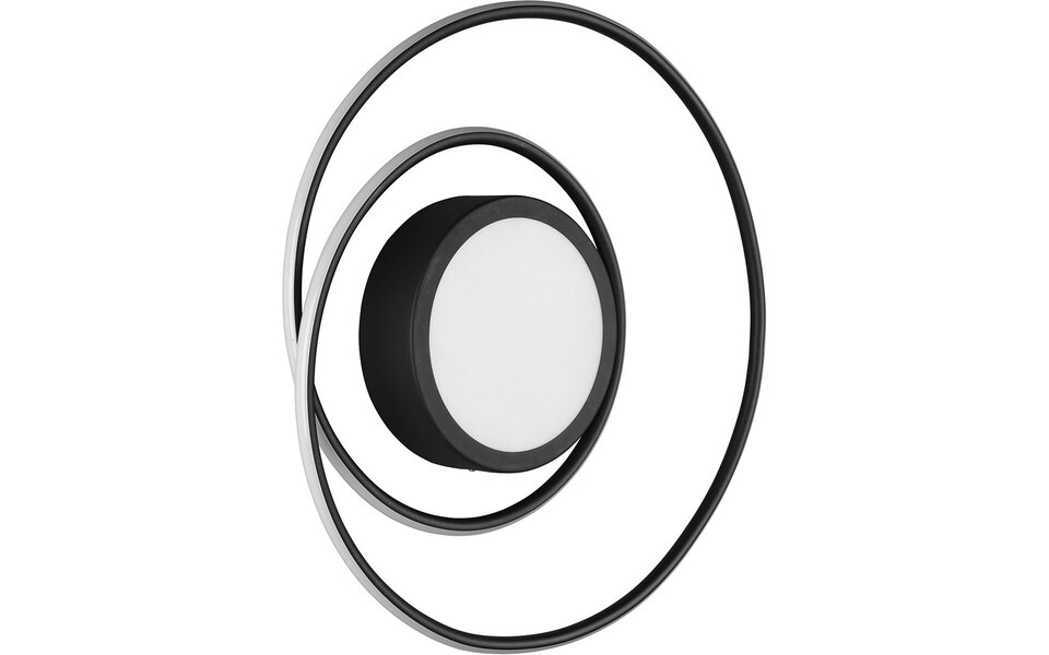 HLW LED LED Ceiling Light - Ceiling Lighting - Trion Yivon - 56W - Adjustable Color - Remote Control - Dimmable - Round - Matte Black - Aluminum