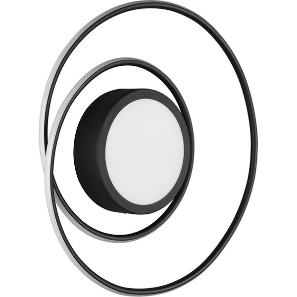 HLW LED LED Plafondlamp - Plafondverlichting - Trion Yivon - 56W - Aanpasbare Kleur - Afstandsbediening - Dimbaar - Rond - Mat Zwart - Aluminium HLW LED LED Plafondlamp - Plafondverlichting - Trion Yivon - 56W - Aanpasbare Kleur - Afstandsbediening - Dimbaar - Rond - Mat Zwart - Aluminium