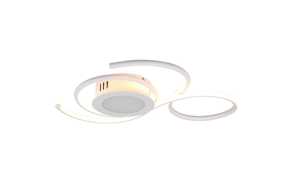HLW LED LED Ceiling Lamp - Ceiling Lighting - Trion Jivino - 36W - Adjustable Color - Dimmable - Round - Matte White - Aluminum