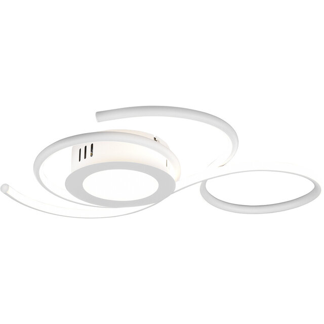 HLW LED LED Ceiling Lamp - Ceiling Lighting - Trion Jivino - 36W - Adjustable Color - Dimmable - Round - Matte White - Aluminum
