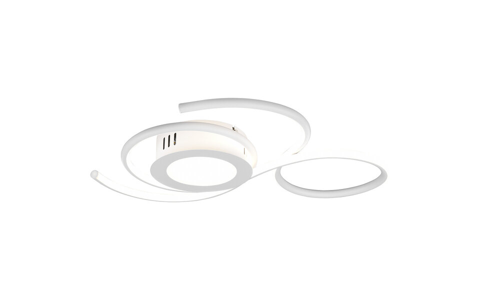 HLW LED LED Plafondlamp - Plafondverlichting - Trion Jivino - 36W - Aanpasbare Kleur - Dimbaar - Rond - Mat Wit - Aluminium