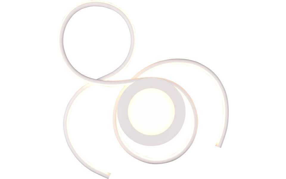 HLW LED LED Ceiling Lamp - Ceiling Lighting - Trion Jivino - 36W - Adjustable Color - Dimmable - Round - Matte White - Aluminum