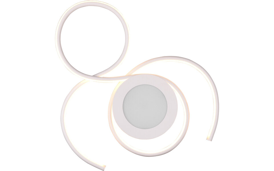 HLW LED LED Plafondlamp - Plafondverlichting - Trion Jivino - 36W - Aanpasbare Kleur - Dimbaar - Rond - Mat Wit - Aluminium