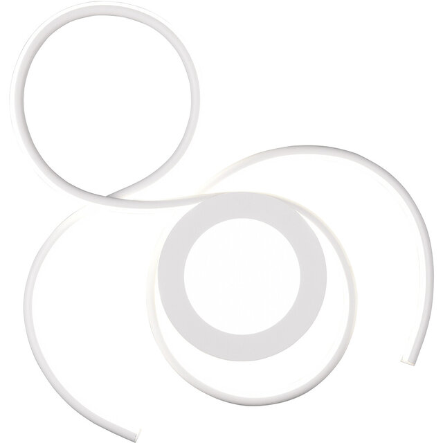 HLW LED LED Ceiling Lamp - Ceiling Lighting - Trion Jivino - 36W - Adjustable Color - Dimmable - Round - Matte White - Aluminum