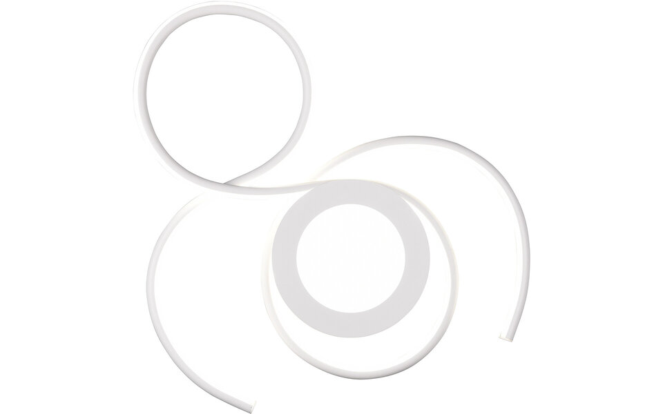 HLW LED LED Ceiling Lamp - Ceiling Lighting - Trion Jivino - 36W - Adjustable Color - Dimmable - Round - Matte White - Aluminum