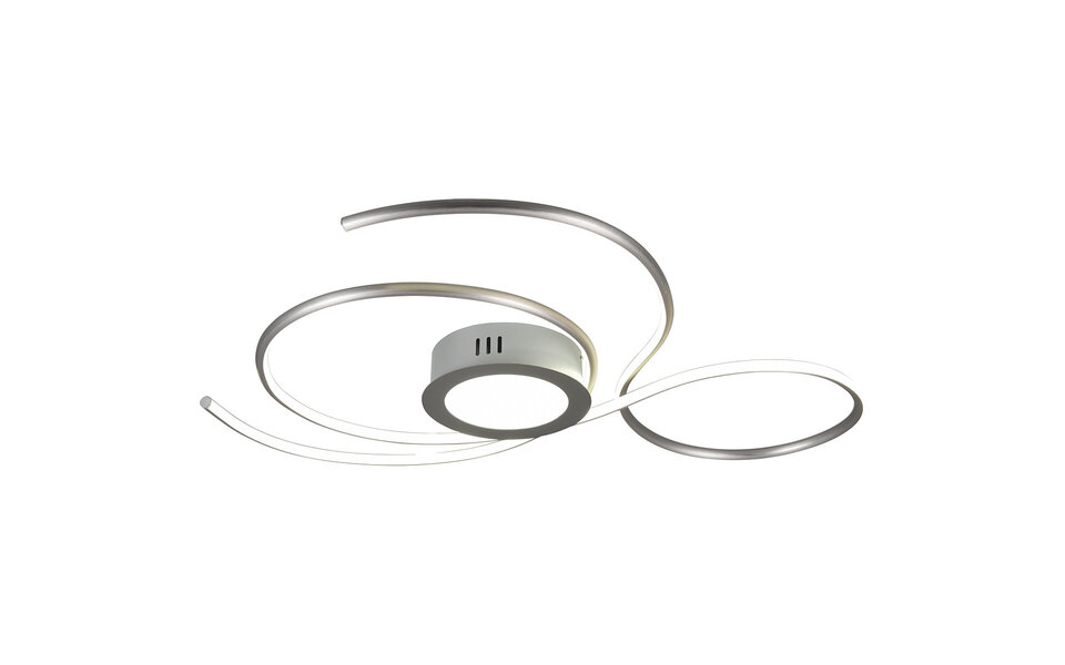 HLW LED LED Ceiling Light - Ceiling Lighting - Trion Jivino - 48W - Adjustable Color - Dimmable - Round - Matte Nickel - Aluminum