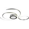 HLW LED LED Plafondlamp - Plafondverlichting - Trion Jivino - 48W - Aanpasbare Kleur - Dimbaar - Rond - Mat Nikkel - Aluminium