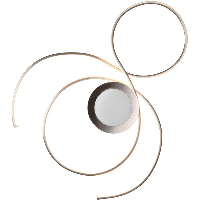 HLW LED LED Ceiling Light - Ceiling Lighting - Trion Jivino - 48W - Adjustable Color - Dimmable - Round - Matte Nickel - Aluminum