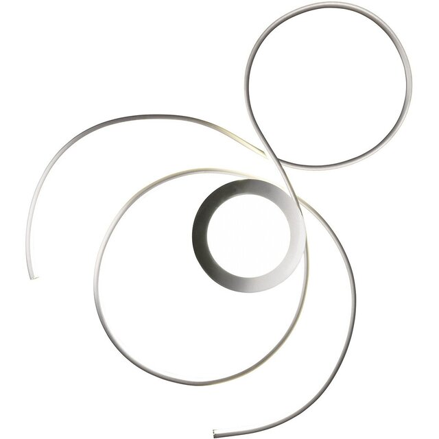 HLW LED LED Plafondlamp - Plafondverlichting - Trion Jivino - 48W - Aanpasbare Kleur - Dimbaar - Rond - Mat Nikkel - Aluminium