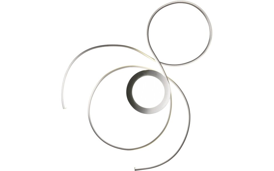 HLW LED LED Plafondlamp - Plafondverlichting - Trion Jivino - 48W - Aanpasbare Kleur - Dimbaar - Rond - Mat Nikkel - Aluminium