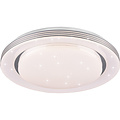 LED Ceiling Light - Ceiling Lighting - Trion Atras - 22.5W - Adjustable Color - Remote Control - Dimmable - Star Light - Round - Matte White - Plastic