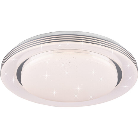 LED Plafondlamp - Plafondverlichting - Trion Atras - 22.5W - Aanpasbare Kleur - Afstandsbediening - Dimbaar - Sterlicht - Rond - Mat Wit - Kunststof LED Plafondlamp - Plafondverlichting - Trion Atras - 22.5W - Aanpasbare Kleur - Afstandsbediening - Dimbaar - Sterlicht - Rond - Mat Wit - Kunststof