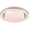 HLW LED LED Ceiling Light - Ceiling Lighting - Trion Atras - 22.5W - Adjustable Color - Remote Control - Dimmable - Star Light - Round - Matte White - Plastic