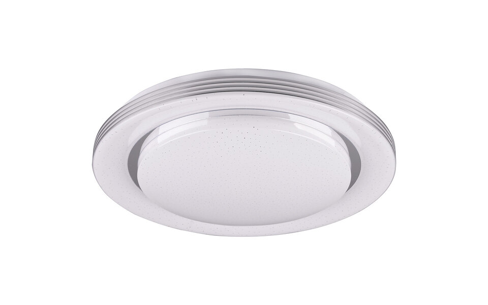 HLW LED LED Ceiling Light - Ceiling Lighting - Trion Atras - 22.5W - Adjustable Color - Remote Control - Dimmable - Star Light - Round - Matte White - Plastic