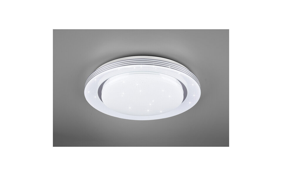 HLW LED LED Plafondlamp - Plafondverlichting - Trion Atras - 22.5W - Aanpasbare Kleur - Afstandsbediening - Dimbaar - Sterlicht - Rond - Mat Wit - Kunststof HLW LED LED Plafondlamp - Plafondverlichting - Trion Atras - 22.5W - Aanpasbare Kleur - Afstandsbediening - Dimbaar - Sterlicht - Rond - Mat Wit - Kunststof