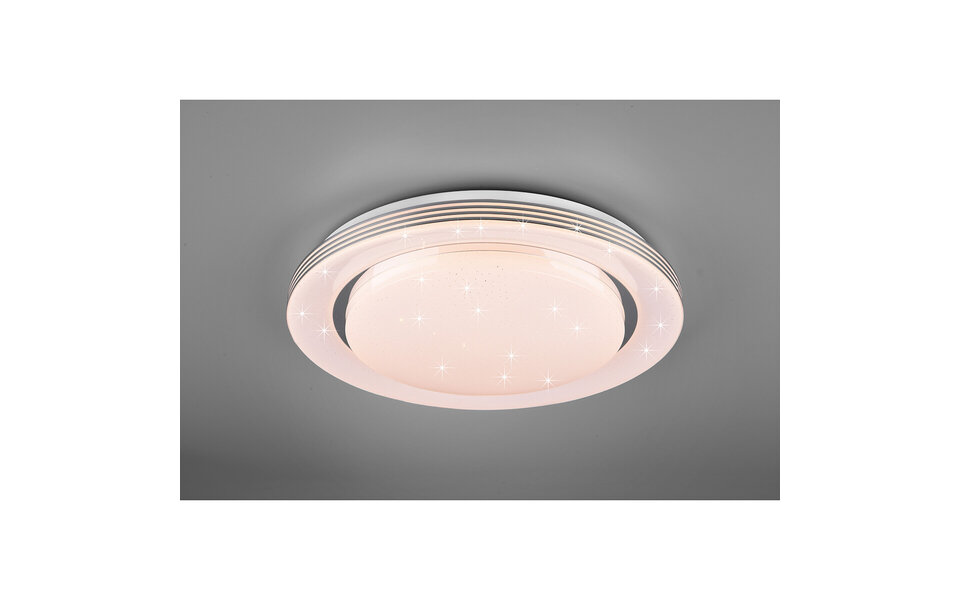 HLW LED LED Plafondlamp - Plafondverlichting - Trion Atras - 22.5W - Aanpasbare Kleur - Afstandsbediening - Dimbaar - Sterlicht - Rond - Mat Wit - Kunststof HLW LED LED Plafondlamp - Plafondverlichting - Trion Atras - 22.5W - Aanpasbare Kleur - Afstandsbediening - Dimbaar - Sterlicht - Rond - Mat Wit - Kunststof