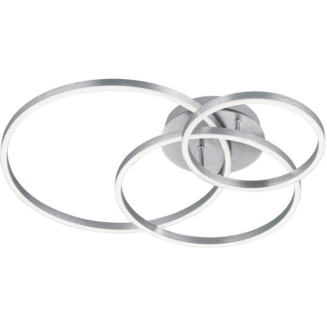 ronde mat nikkel LED plafondlamp 38W dimbaar met 3200 lumen en instelbare kleurtemperatuur ronde mat nikkel LED plafondlamp 38W dimbaar met 3200 lumen en instelbare kleurtemperatuur