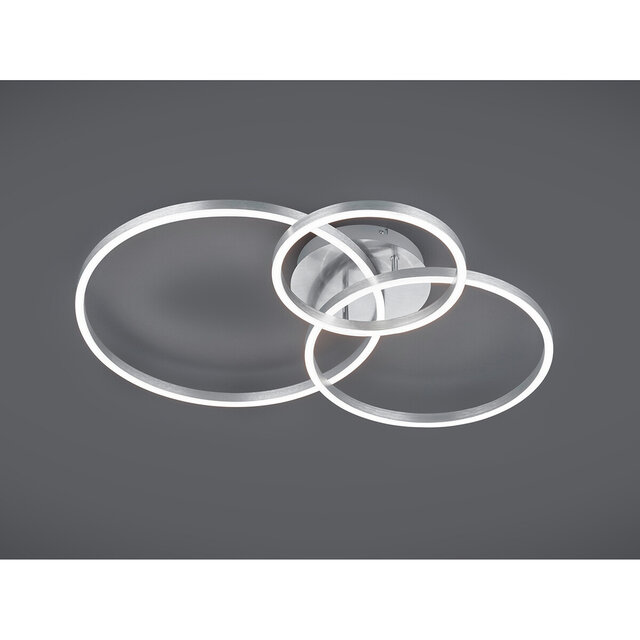 HLW LED LED Ceiling Light - Ceiling Lighting - Trion Winton - 28W + 10W - Adjustable Color - Dimmable - Round - Matte Nickel - Aluminum HLW LED LED Ceiling Light - Ceiling Lighting - Trion Winton - 28W + 10W - Adjustable Color - Dimmable - Round - Matte Nickel - Aluminum